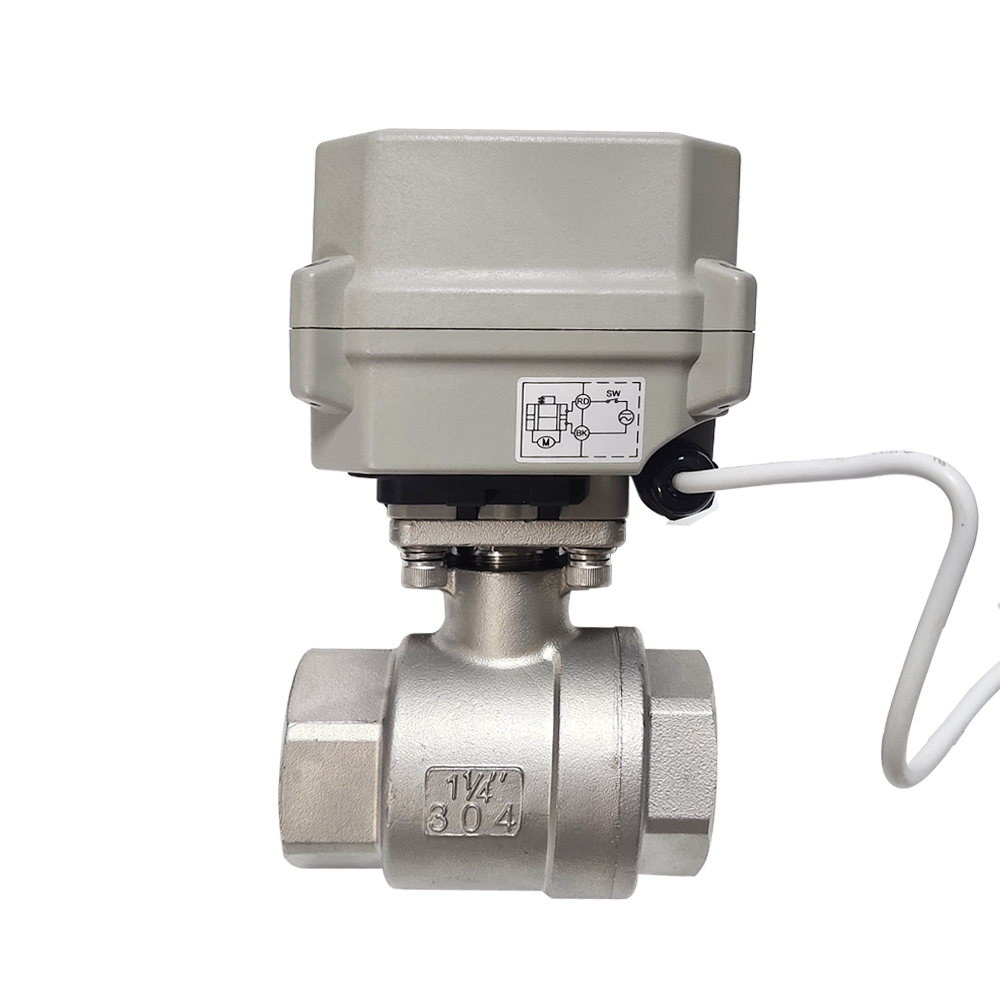 比例調(diào)節(jié)電動(dòng)閥不銹鋼304，316 閥體帶15Nm執(zhí)行器手動(dòng)款模擬量調(diào)節(jié)信號(hào)0-5V, 0-10V, 4-20mA帶反饋信號(hào)4-20mA